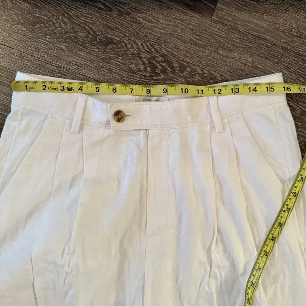 Banana Republic Factory Linen Blend Wide Leg